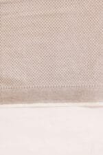 Off White Banarasi Silk Saree - Luxurious Katan Silk Saree with Golden Zari Work and Matching Blouse Piece - Image 9