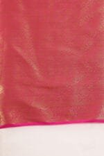 Pink Banarasi Silk Saree - Luxurious Katan Silk Saree with Golden Zari Work and Matching Blouse Piece - Image 9
