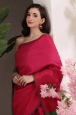 Pink Banarasi Silk Saree
