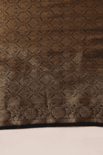 Black Banarasi Silk Saree - Luxurious Katan Silk Saree with Golden Zari Work and Matching Blouse Piece - Image 8